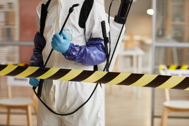 Professional Biohazard Cleanup technician working in Huffman, TX